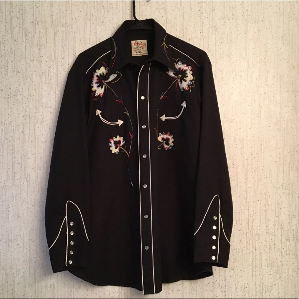 **** Sold*****Vintage H Bar C Western Wear Shirt